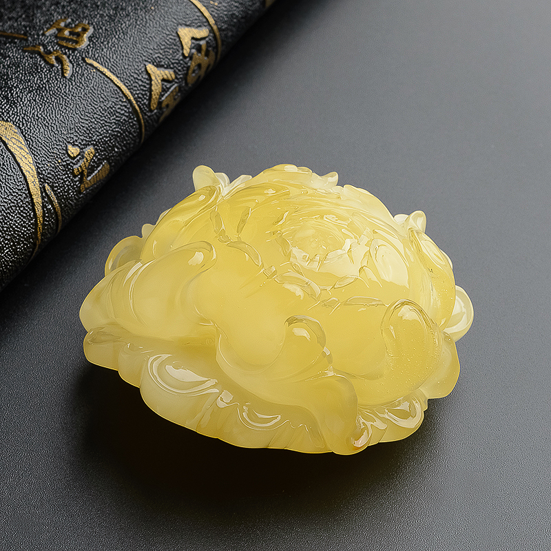 蜜蜡吊坠-红掌柜珠宝