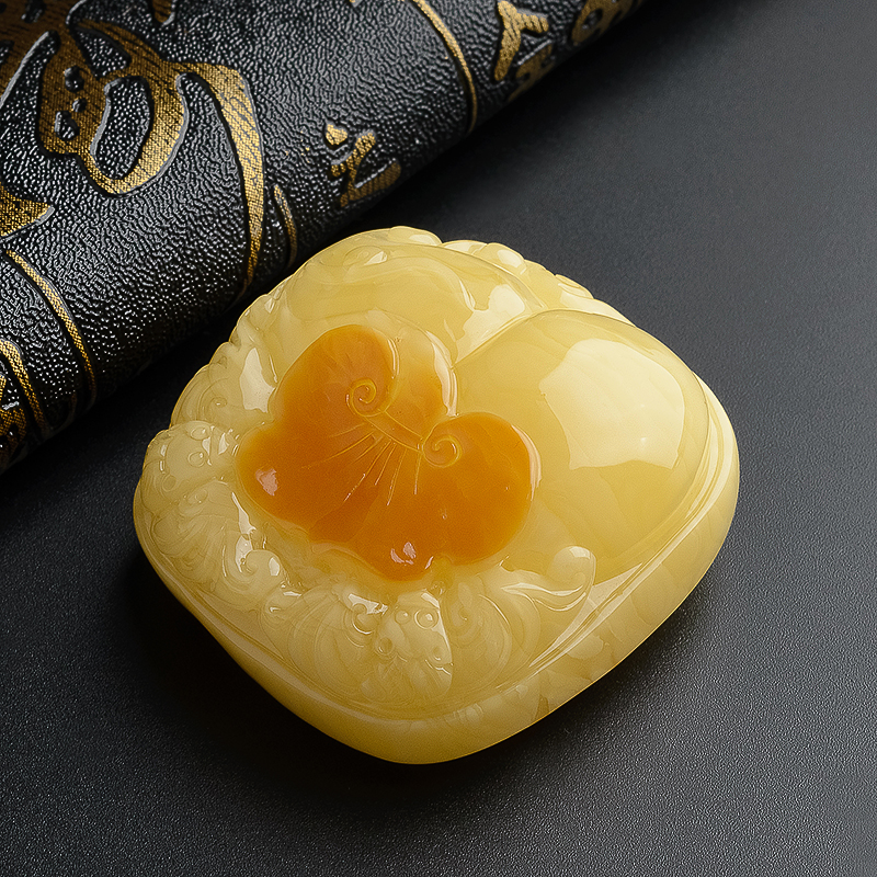 波罗的海蜜蜡挂坠-红掌柜珠宝