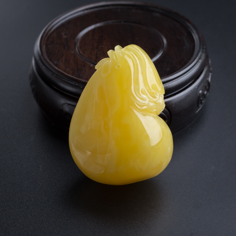 波罗的海天然蜜蜡钱袋吊坠-红掌柜