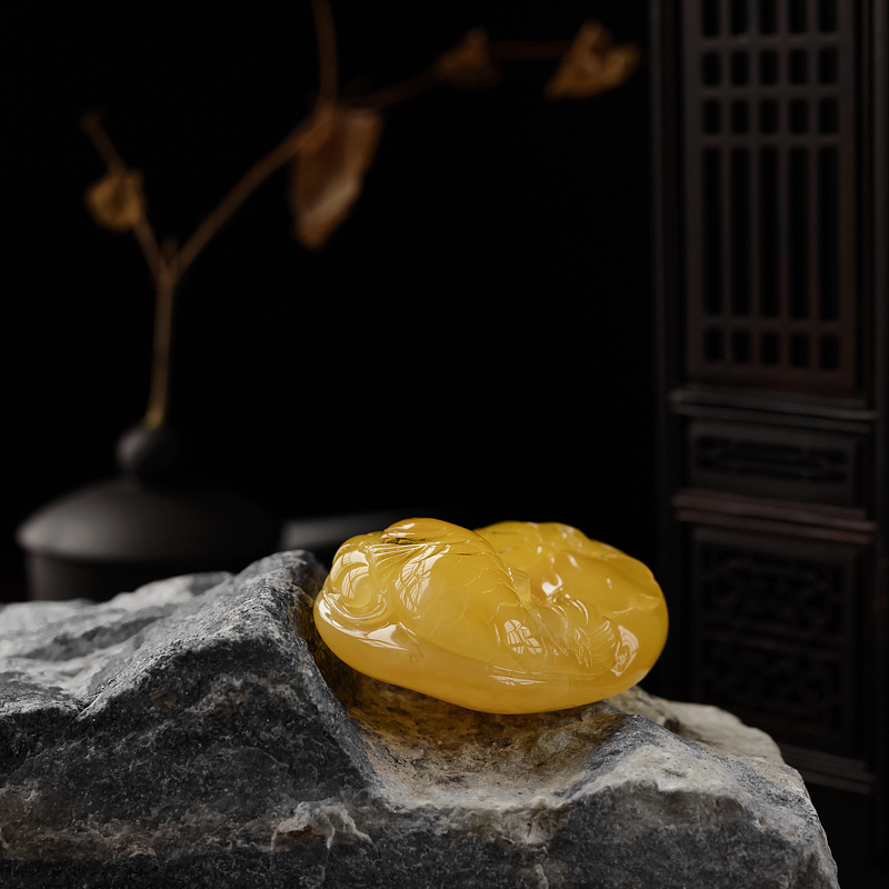 波罗的海蜜蜡连年有余吊坠 - 红掌柜