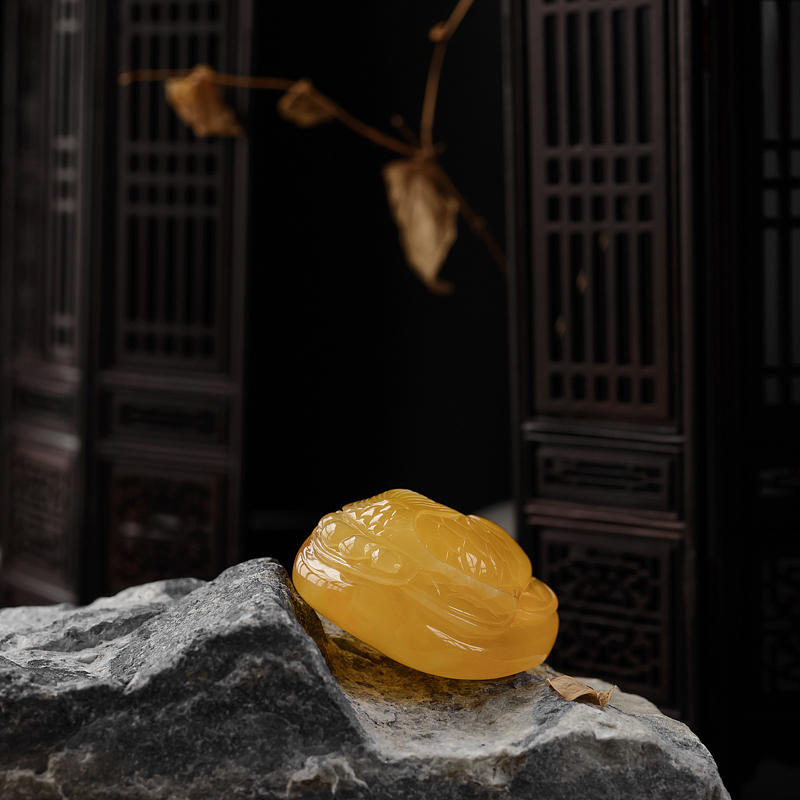 波罗的海天然蜜蜡吊坠 - 红掌柜