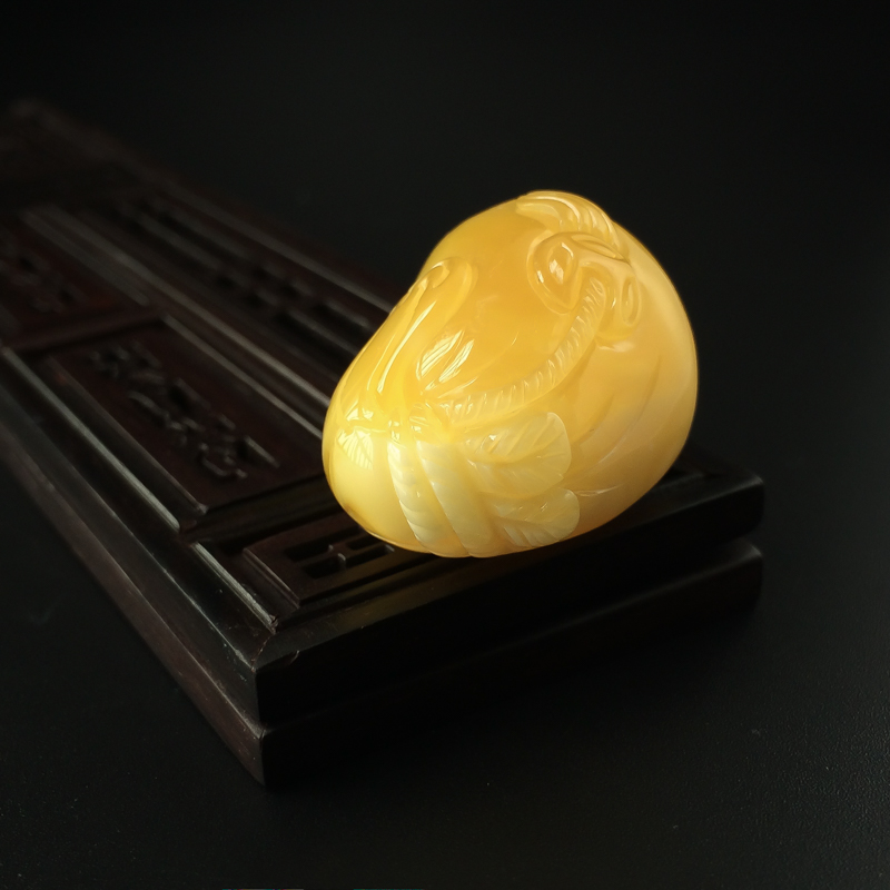 蜜蜡钱袋吊坠 - 红掌柜