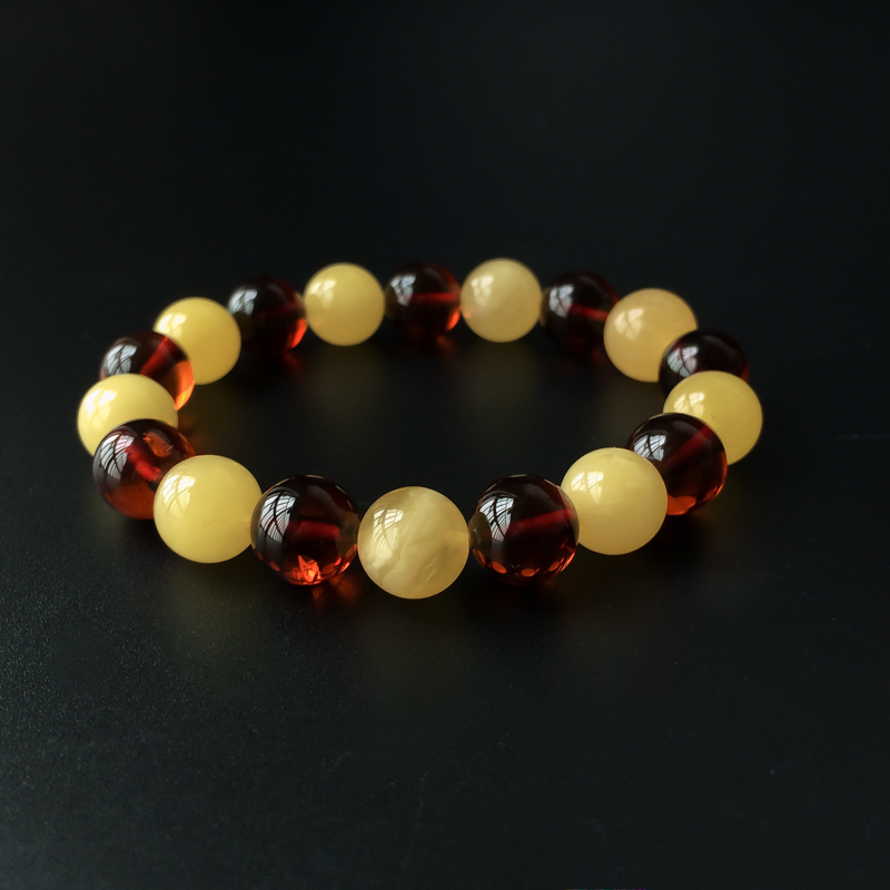 波罗的海蜜蜡多宝手串 - 红掌柜