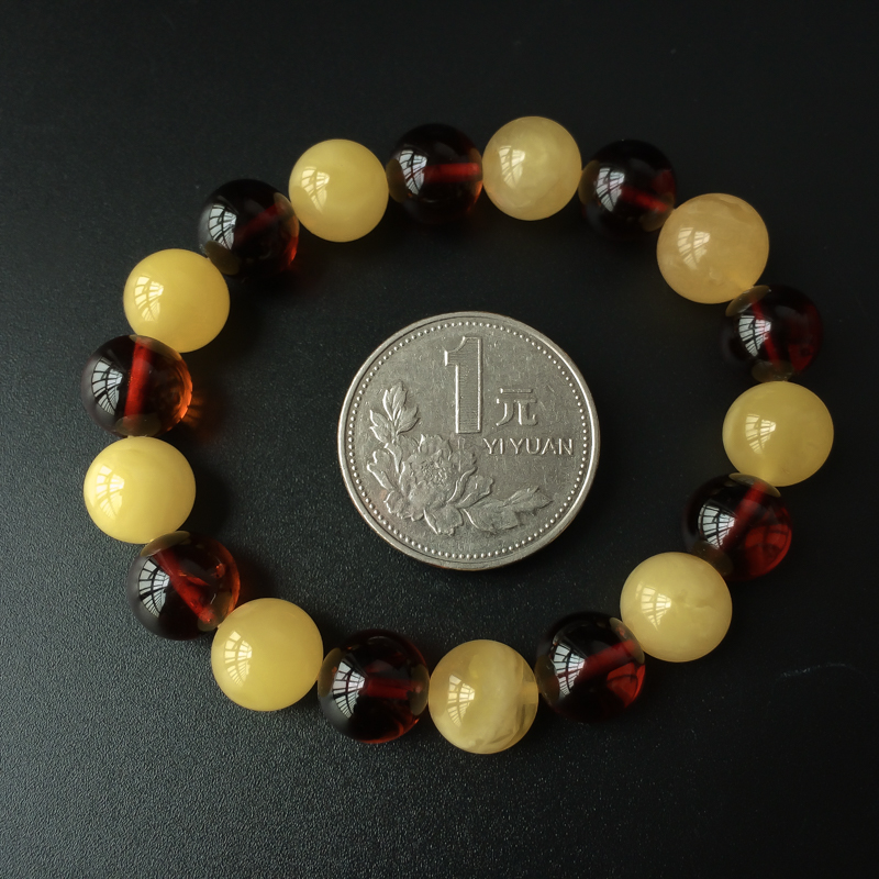 波罗的海蜜蜡多宝手串 - 红掌柜