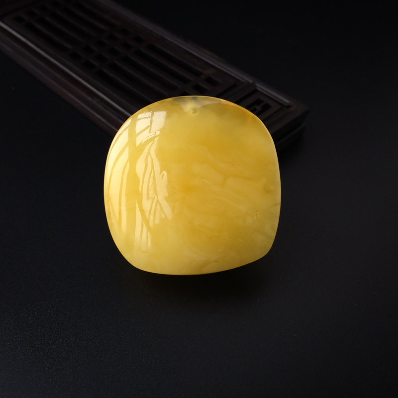 波罗的海天然蜜蜡龙吊坠-红掌柜