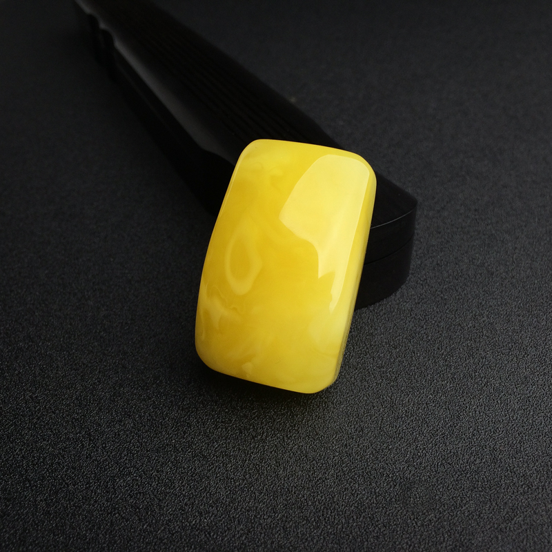 鸡油黄蜜蜡无事牌吊坠 - 红掌柜