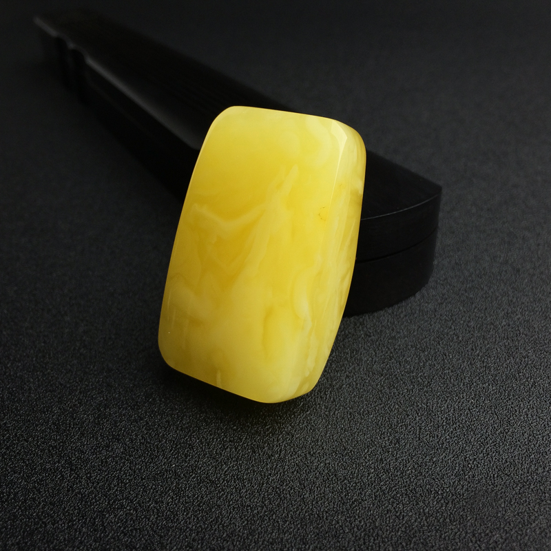 波罗的海鸡油黄蜜蜡无事牌吊坠 - 红掌柜