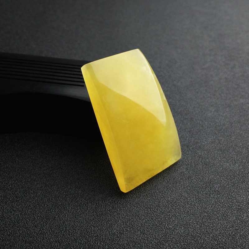 鸡油黄蜜蜡无事牌吊坠 - 红掌柜