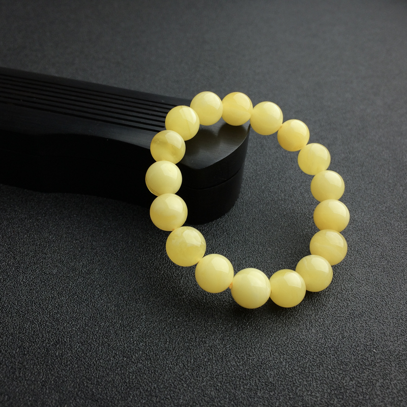 天然白花蜜蜜蜡手串 - 红掌柜