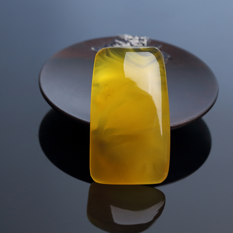 波罗的海天然金绞蜜鸡油黄蜜蜡无事牌吊坠 - 红掌柜