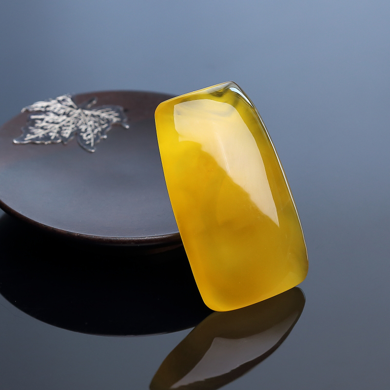 天然金绞蜜鸡油黄蜜蜡无事牌吊坠 - 红掌柜