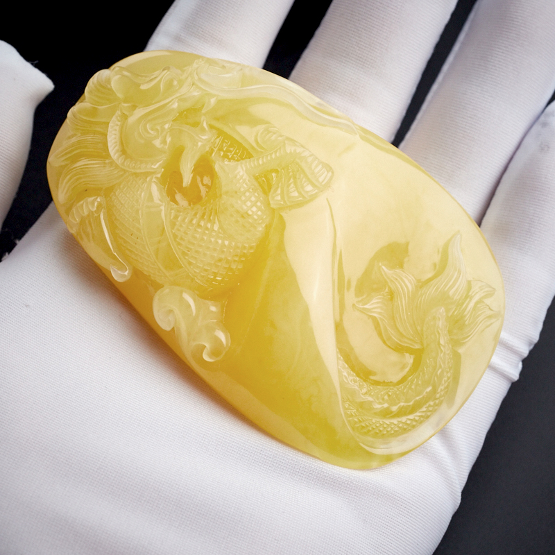 天然蜜蜡挂件-红掌柜珠宝