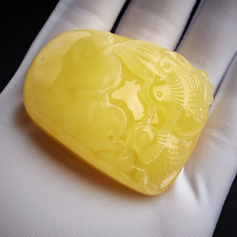 天然蜜蜡挂件-红掌柜珠宝