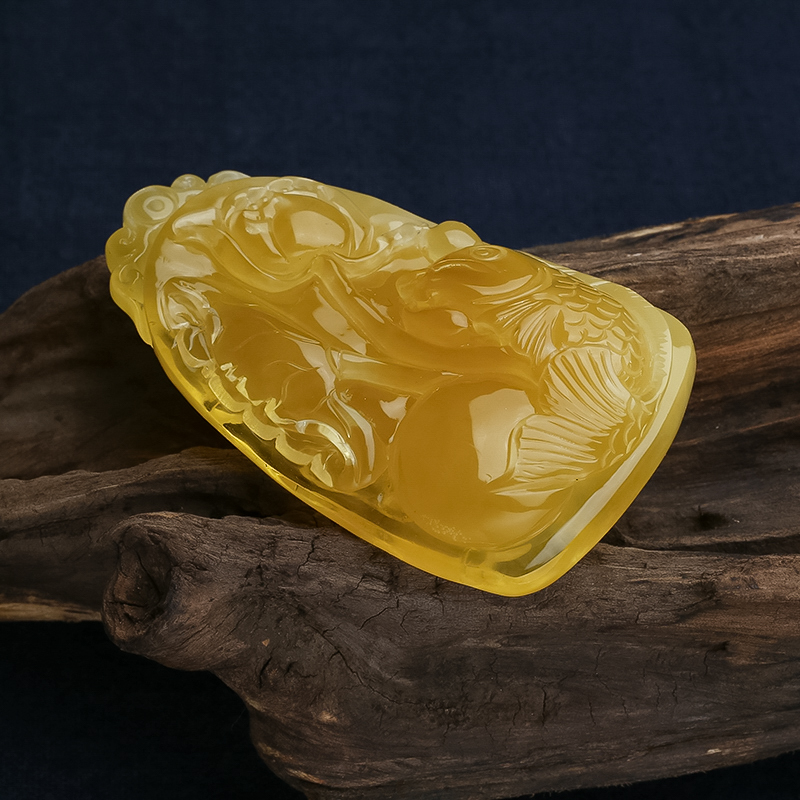 蜜蜡年年有余 - 红掌柜珠宝