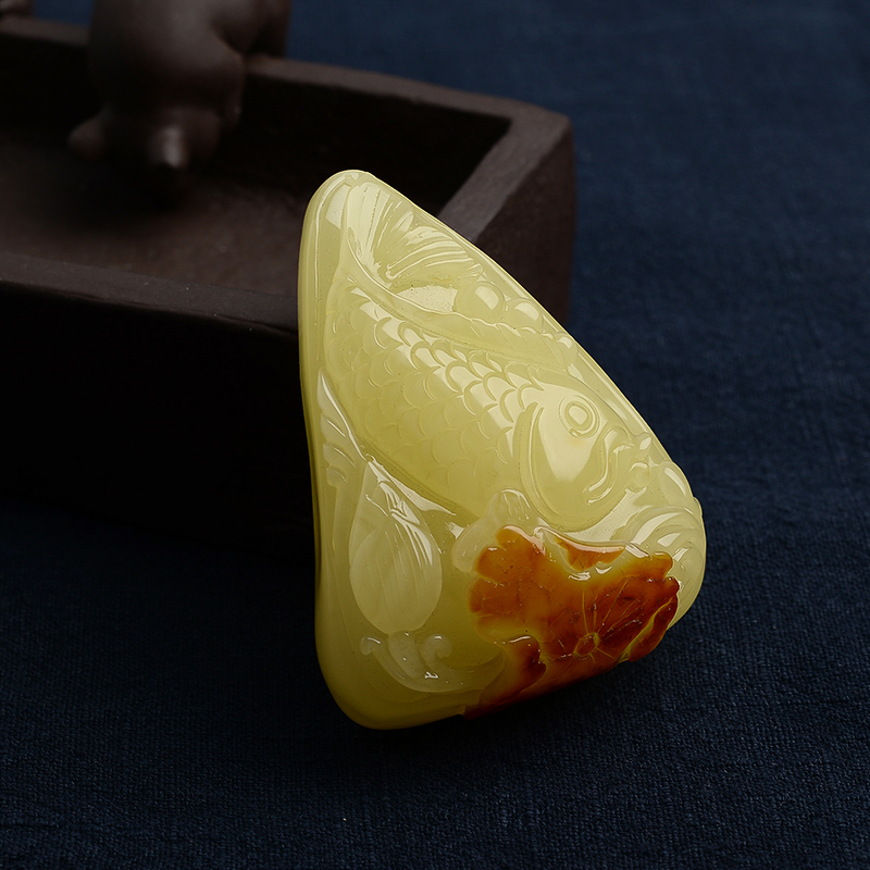 蜜蜡连年有余 - 红掌柜珠宝