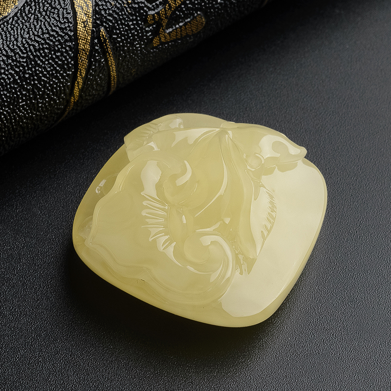 蜜蜡如意-红掌柜珠宝