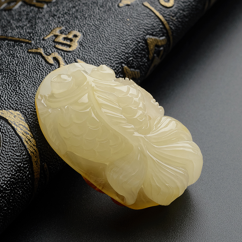 蜜蜡吊坠-红掌柜珠宝