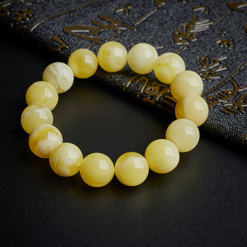 天然蜜蜡手串-红掌柜珠宝