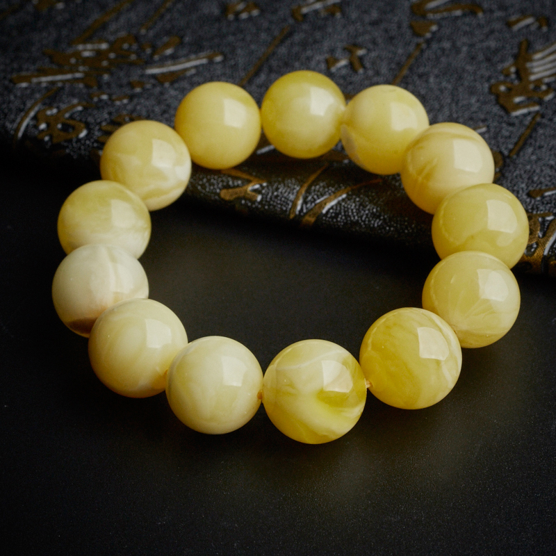 天然蜜蜡手串-红掌柜珠宝