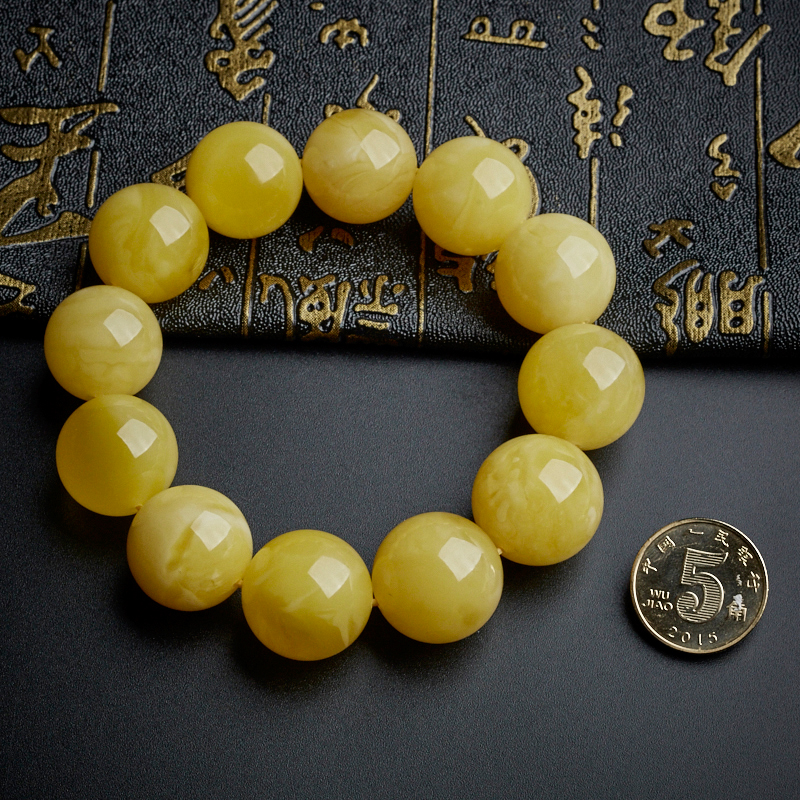 波罗的海蜜蜡单圈-红掌柜珠宝