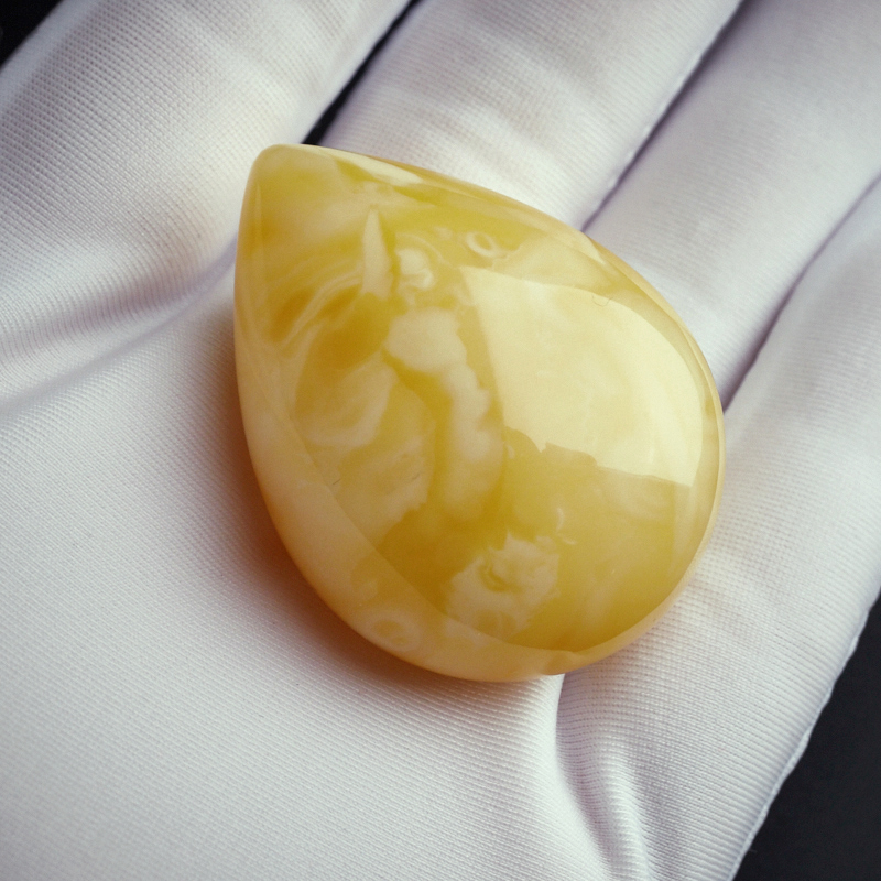 蜜蜡水滴吊坠-红掌柜珠宝