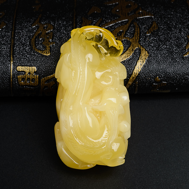 波罗的海蜜蜡貔貅吊坠-红掌柜珠宝