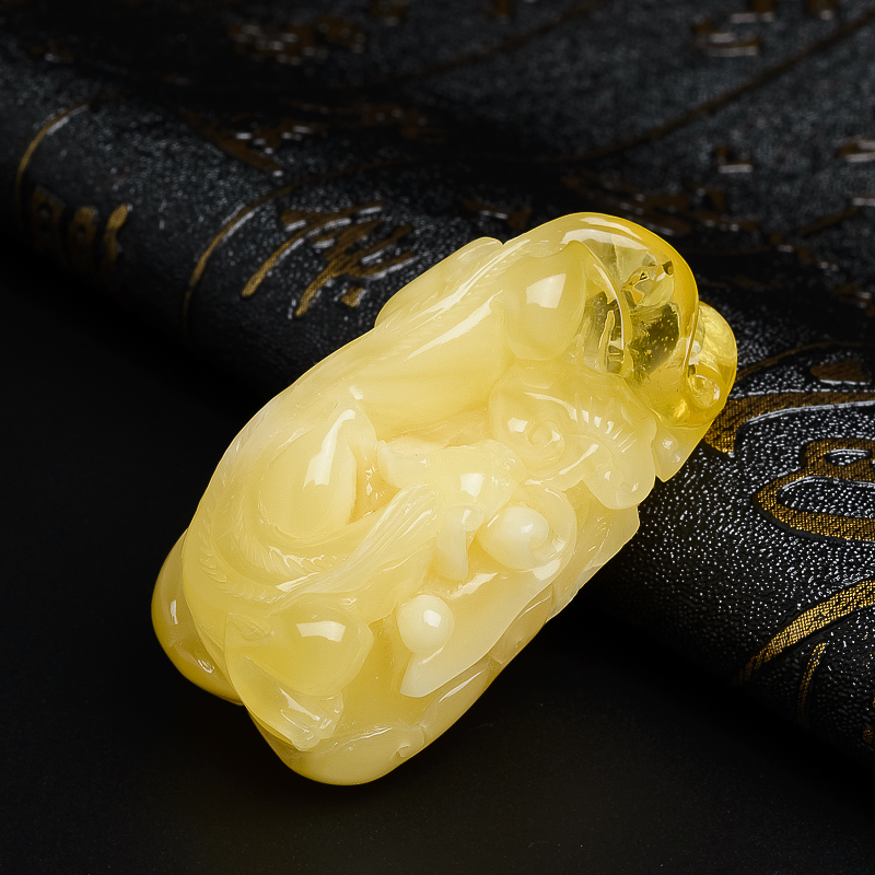 波罗的海蜜蜡貔貅-红掌柜珠宝