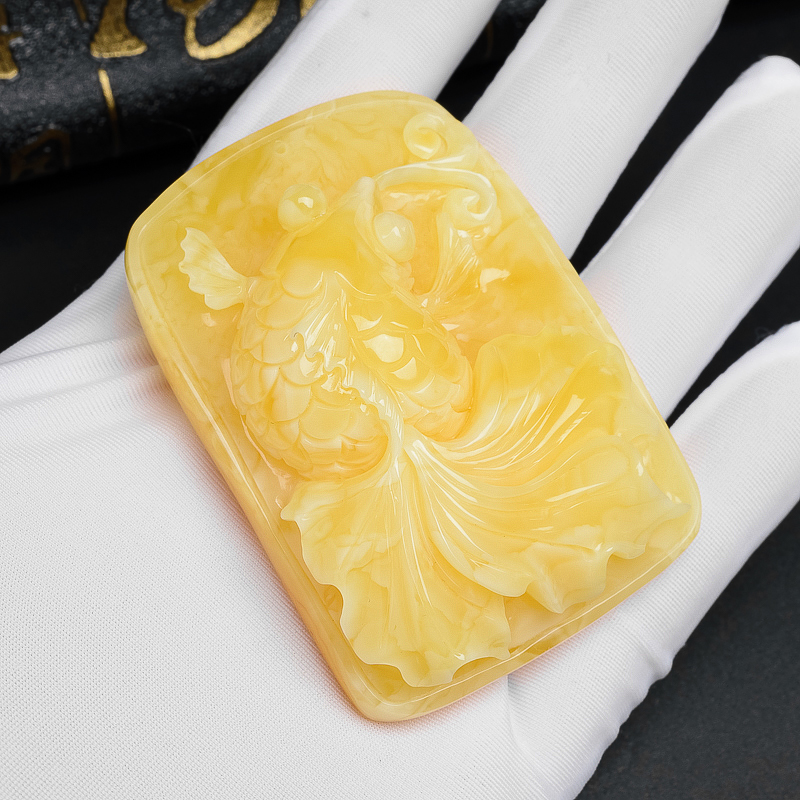 波罗的海蜜蜡挂件-红掌柜珠宝