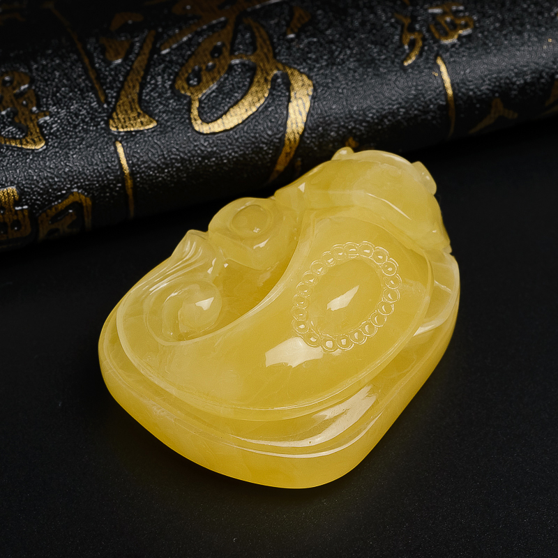 波罗的海蜜蜡如意-红掌柜珠宝