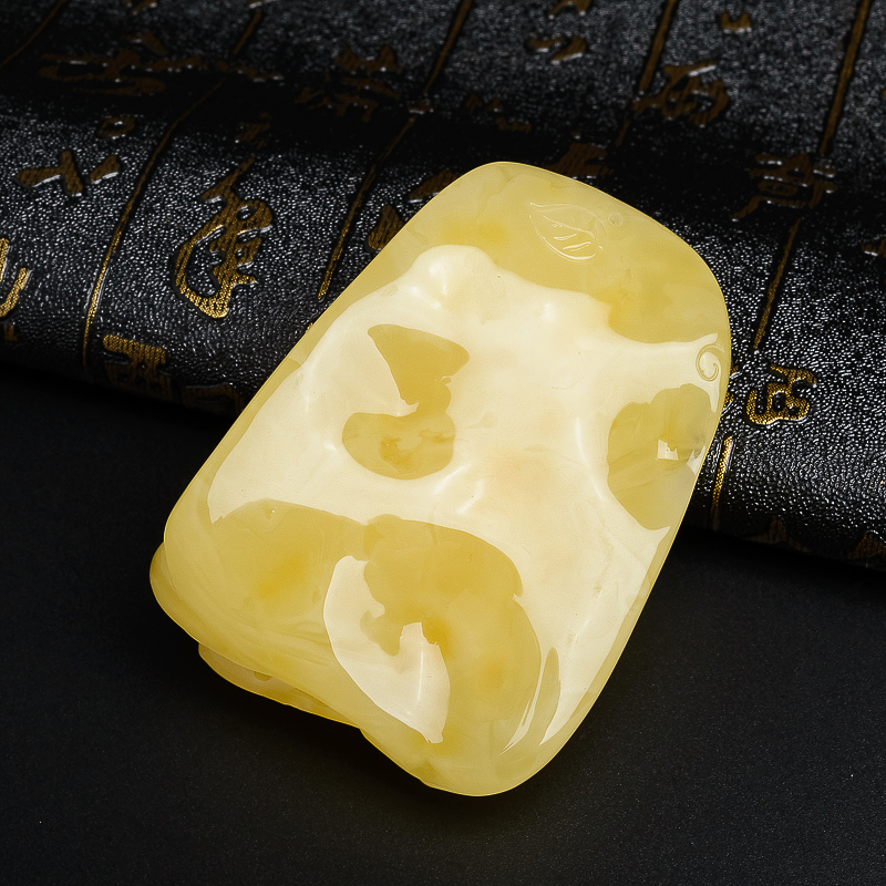 蜜蜡吊坠-红掌柜珠宝