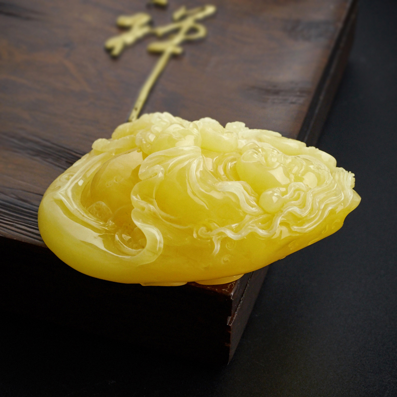 满蜜刘海戏金蟾挂件-红掌柜珠宝