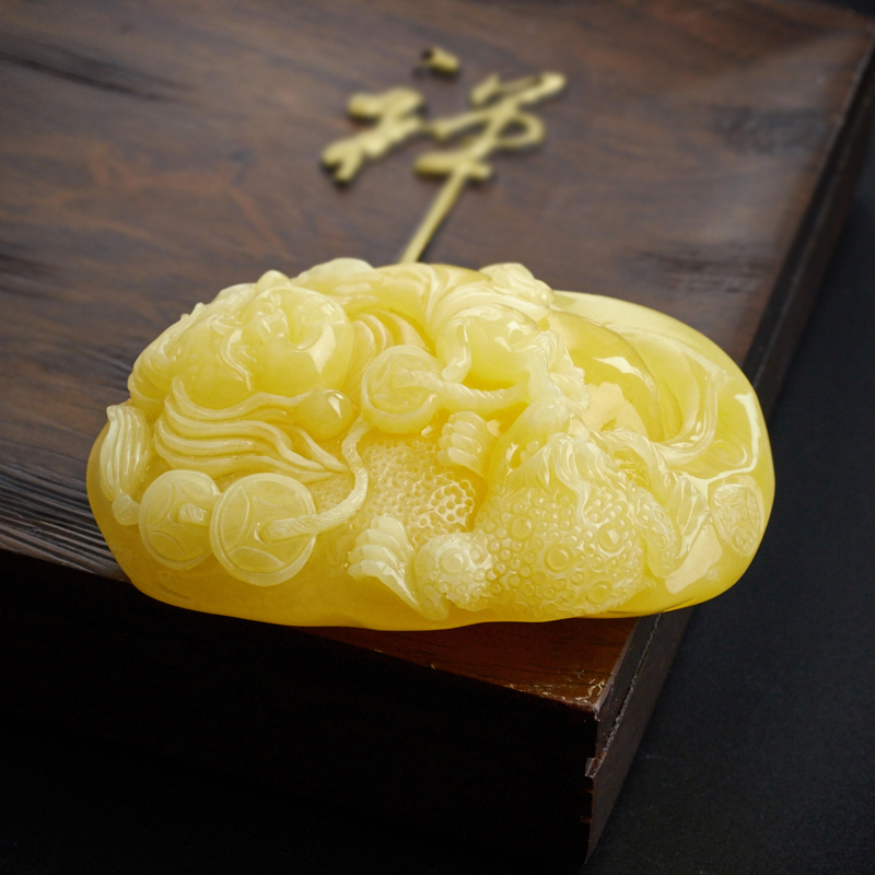 蜜蜡满蜜吊坠-红掌柜珠宝