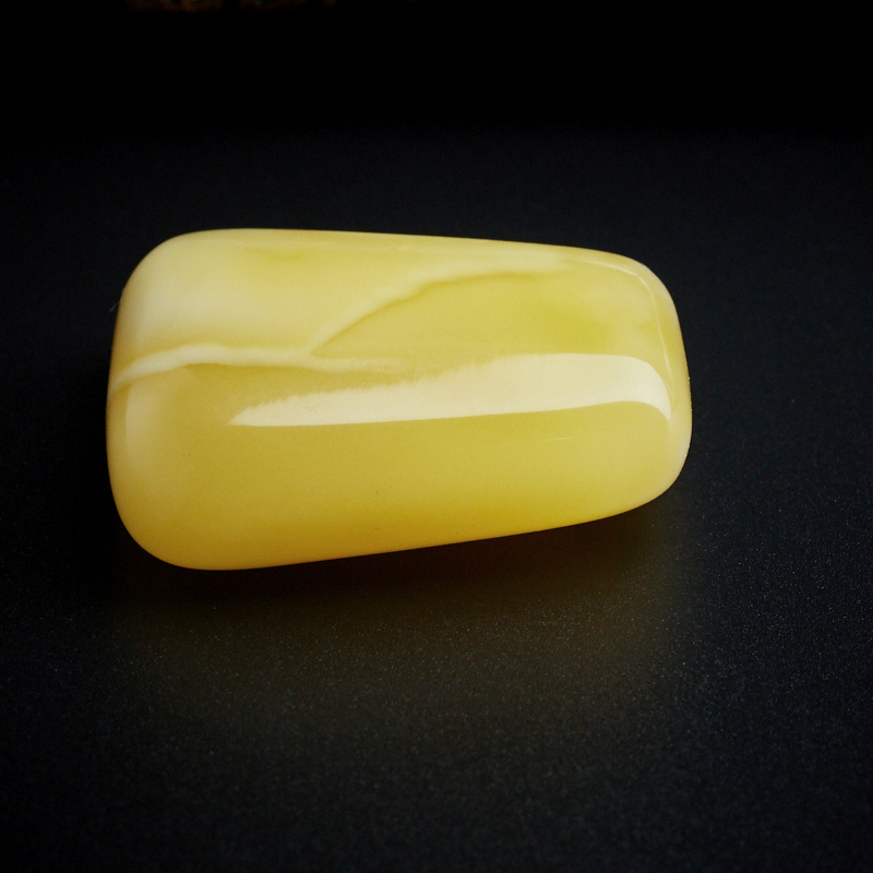 天然鸡油黄蜜蜡牌形吊坠-红掌柜珠宝