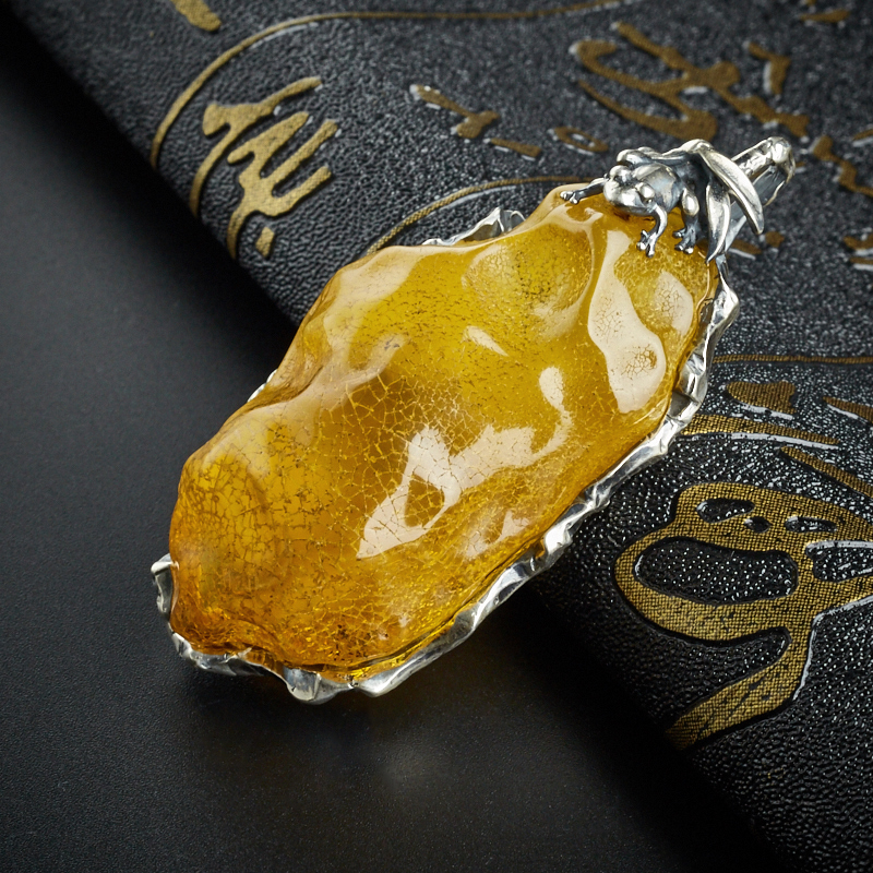 金包蜜原石随形吊坠 - 红掌柜珠宝