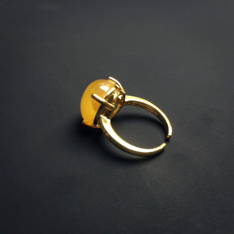 波罗的海天然蜜蜡戒指 - 红掌柜