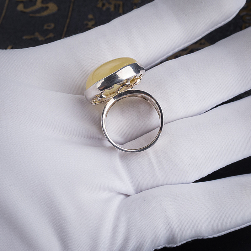 波罗的海蜜蜡戒指 - 红掌柜