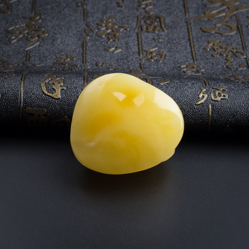 波罗的海天然鸡油黄蜜蜡吊坠-红掌柜