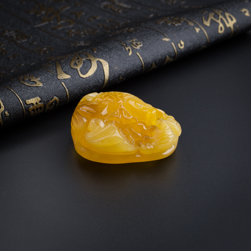 天然蜜蜡吊坠-红掌柜