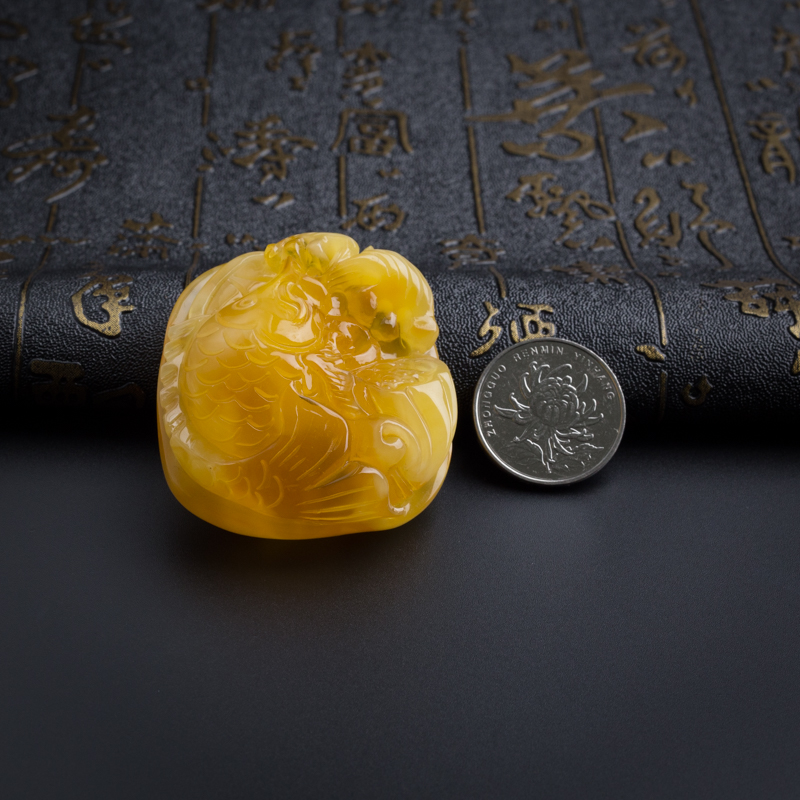 波罗的海蜜蜡吊坠-红掌柜