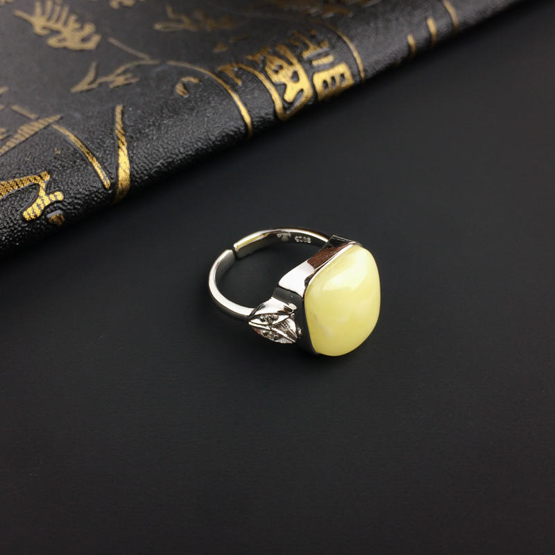 白花蜜蜜蜡戒指-红掌柜