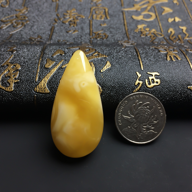 天然波罗的海蜜蜡吊坠-红掌柜