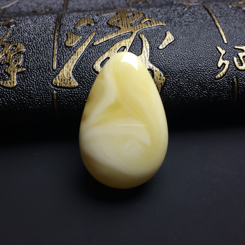 天然蜜蜡吊坠-红掌柜