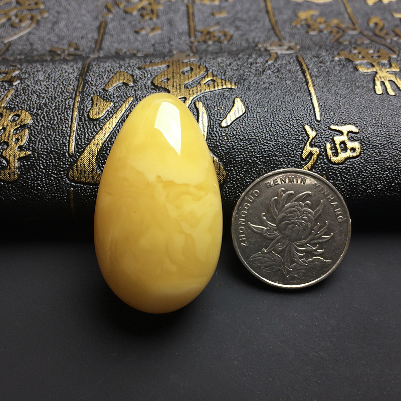 天然波罗的海蜜蜡吊坠-红掌柜