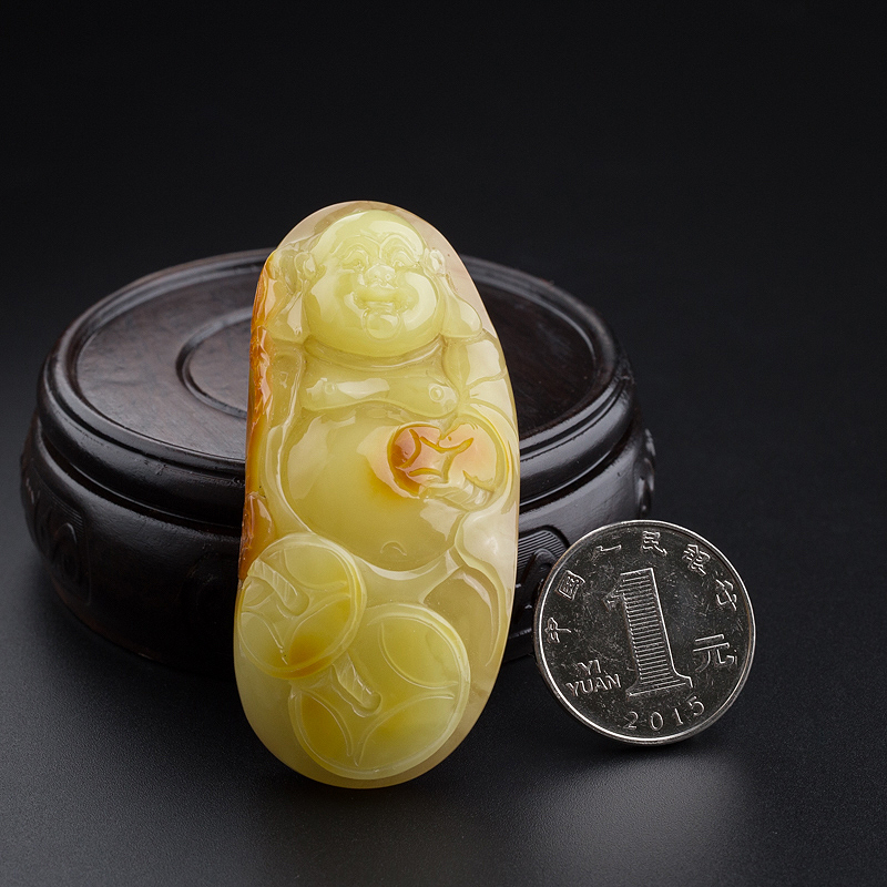 波罗的海蜜蜡吊坠-红掌柜