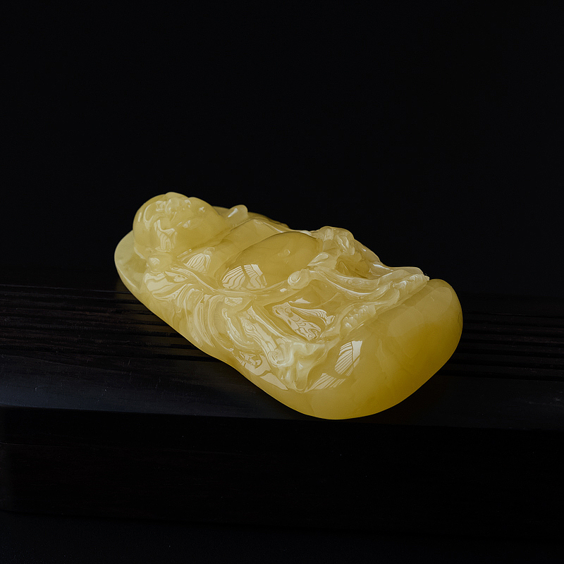 蜜蜡弥勒佛吊坠 - 红掌柜