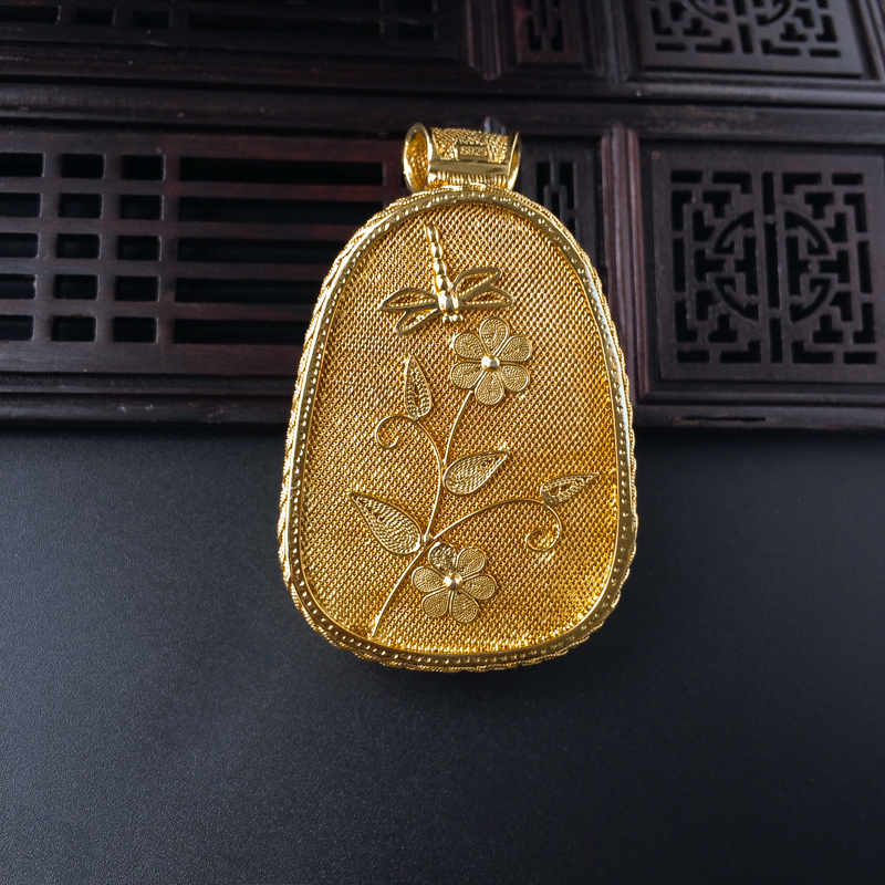 鸡油黄蛋面蜜蜡吊坠 - 红掌柜