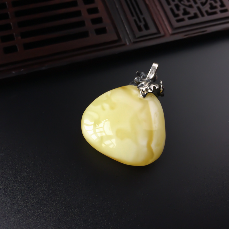 波罗的海天然白花蜜随形吊坠 - 红掌柜