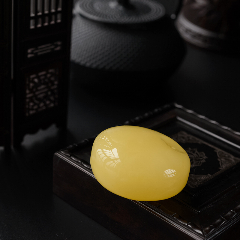 蜜蜡平安扣 - 红掌柜