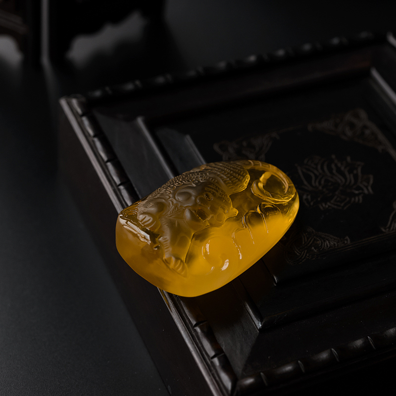 金包蜜蜜蜡吊坠 - 红掌柜