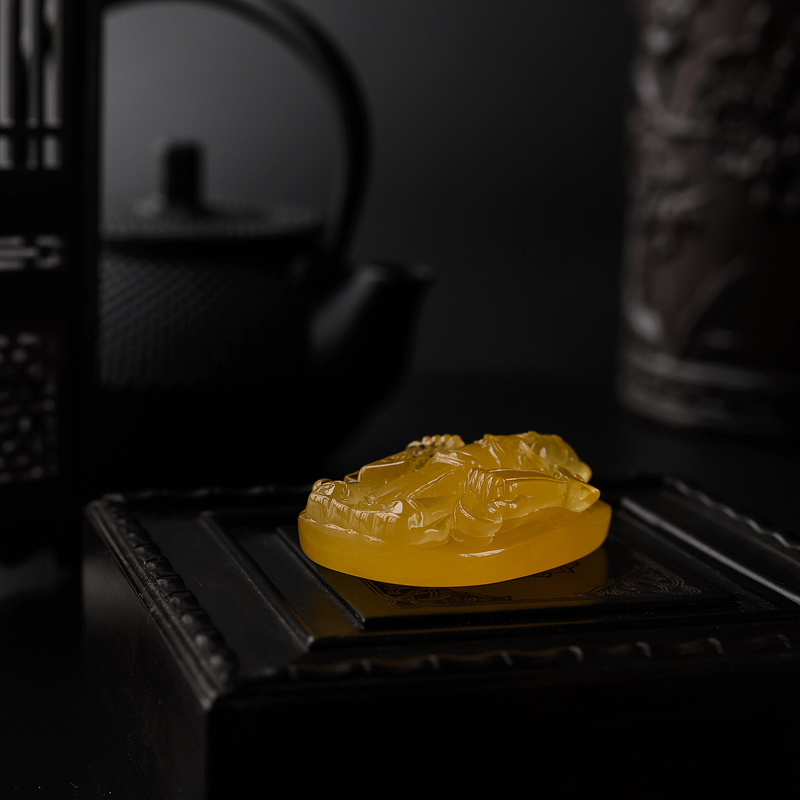 波罗的海蜜蜡财神吊坠 - 红掌柜